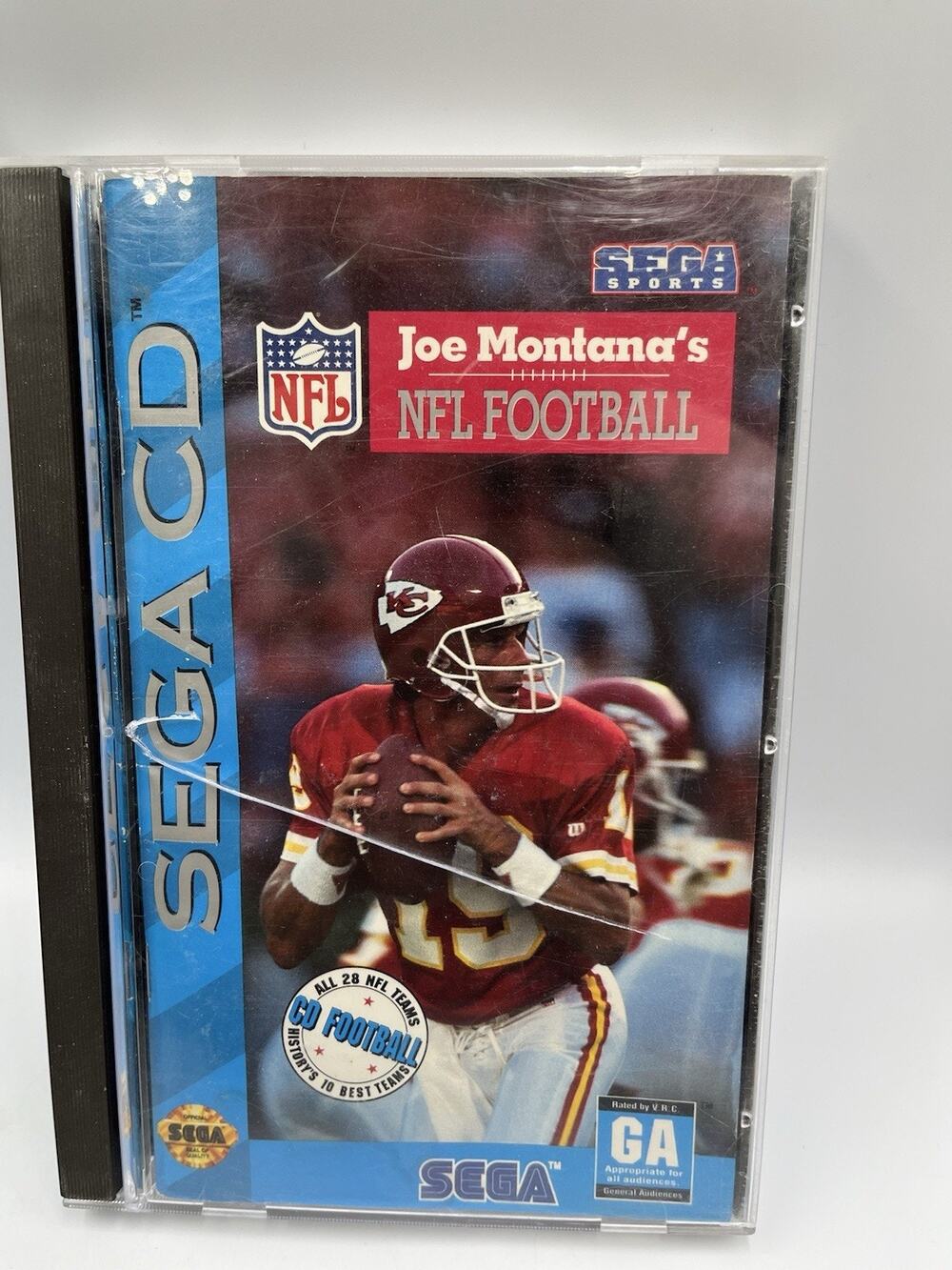 Joe Montana's NFL Football (Sega CD, 1993) Complete CIB